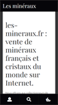 Mobile Screenshot of les-mineraux.fr